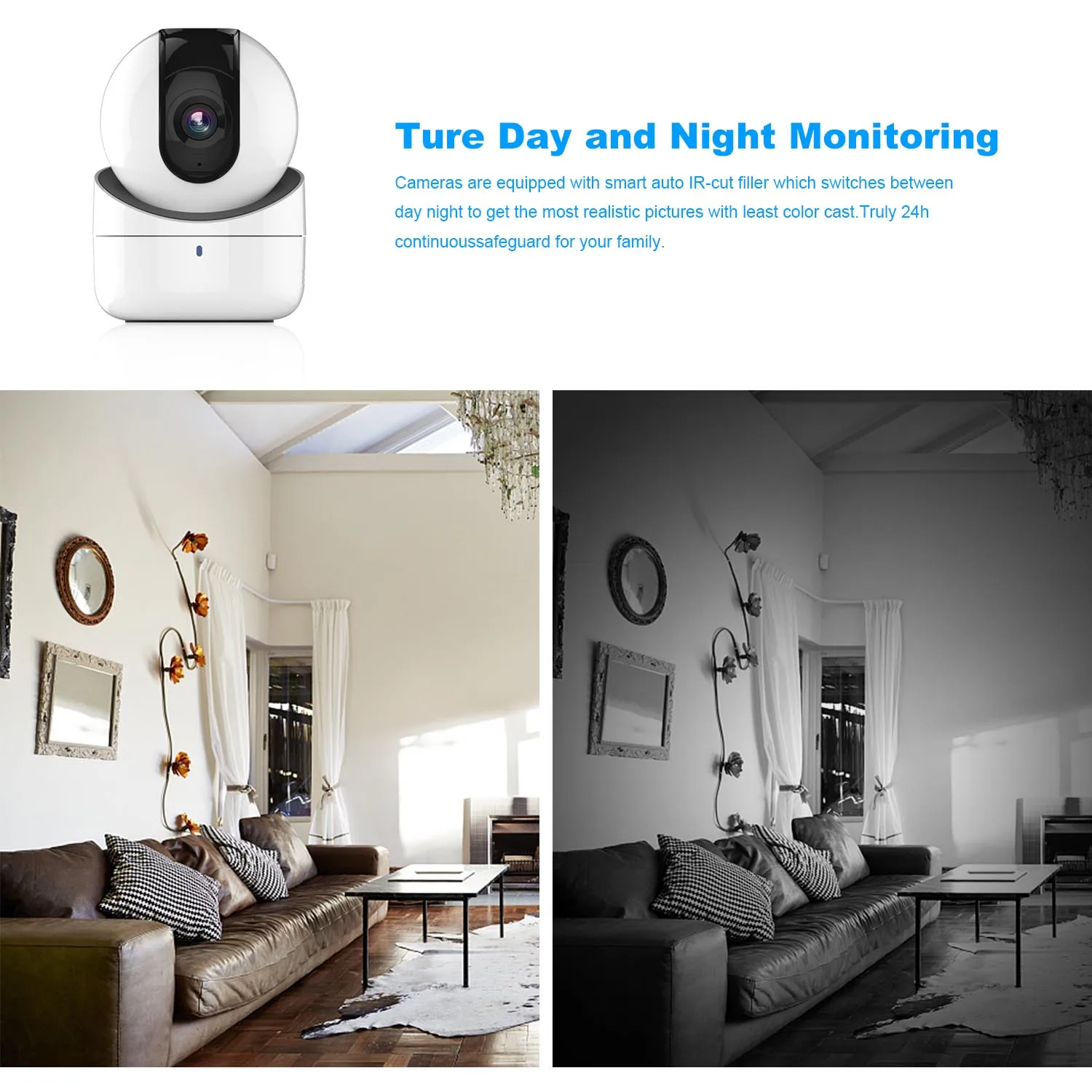 Original Hikvision 2MP PT WiFi indoor CCTV IP Baby Monitor Camera DS-2CV2Q21FD-IW