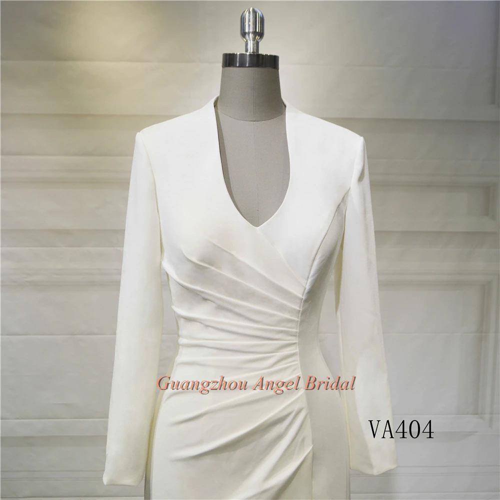 2018 Designs Bride Use Long Sleeve Corset Backless Satin