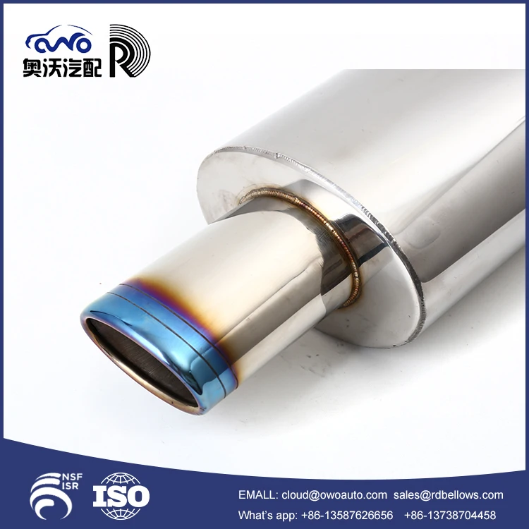 Owo Exhaust System 51mm Stainless Steel Universal Car Exhaust Muffler