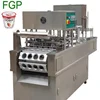 Automatic linear type juice/jelly cup filling sealing machine with date printer PLC touch screen operation made in China