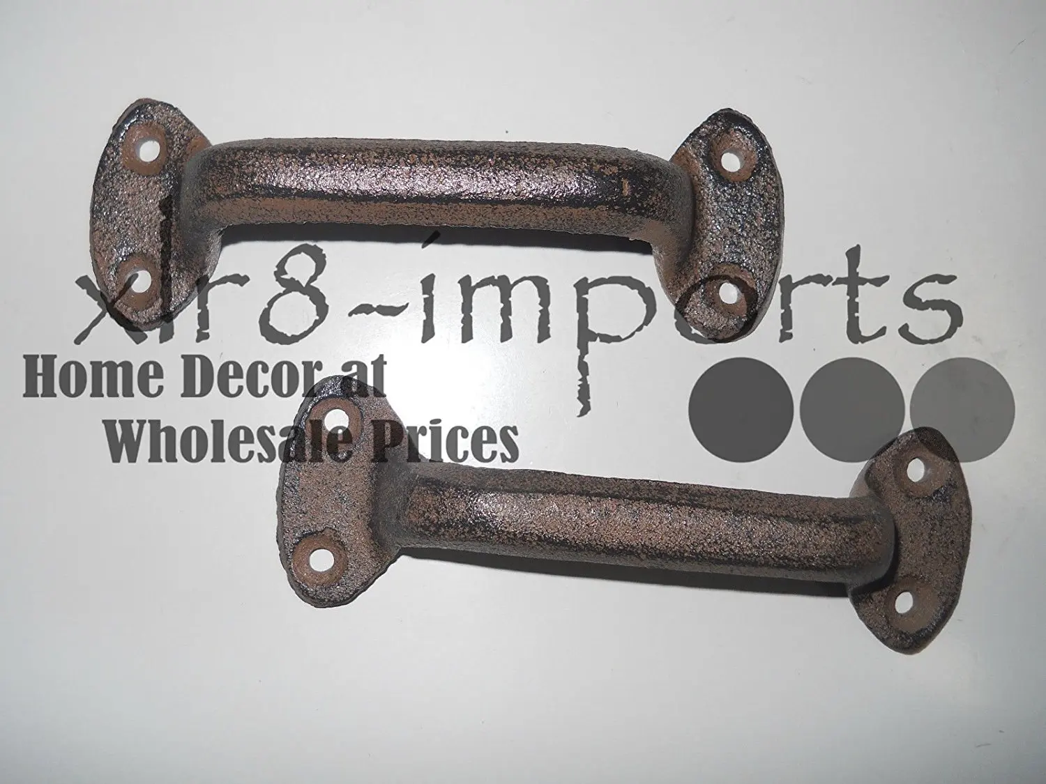 Shed 4 Cast Iron Antique Style RUSTIC Barn Handle Gate Pull Door Handles