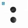 SK 2 holes Specialized production charred black suit real black buffalo horn shirt buttons for Overcoat