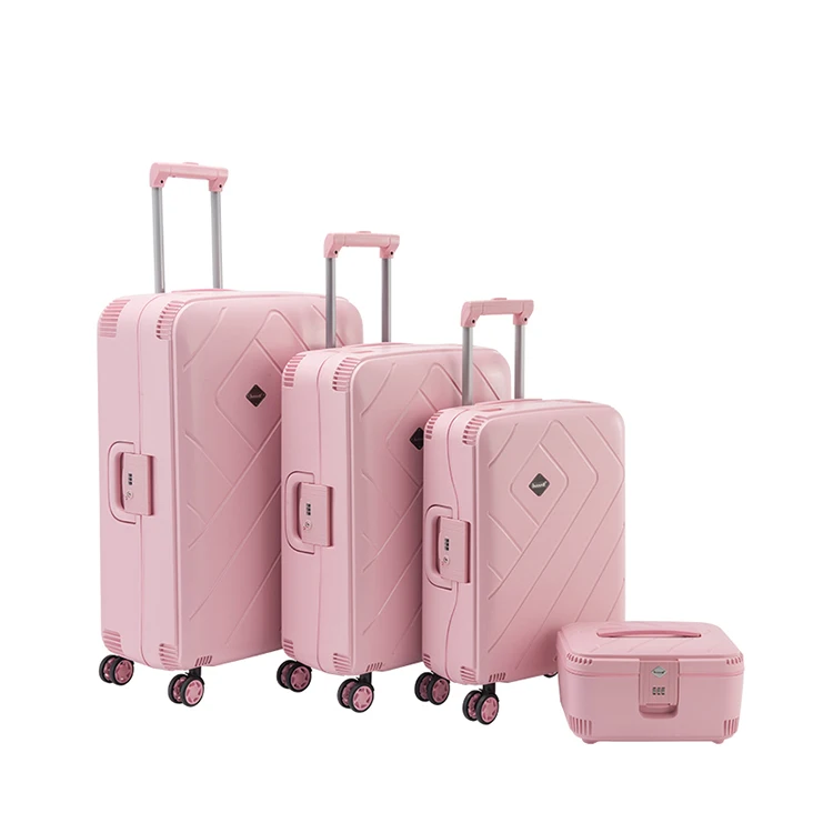 pink luggage sets
