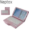 Android Tablet 7 Inch Blue Tooth Wireless Keyboard Leather Case ABS Keys For Samsung Tab A T280