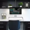 Durable custom clear acrylic desktop keyboard riser plastic monitor/computer stand