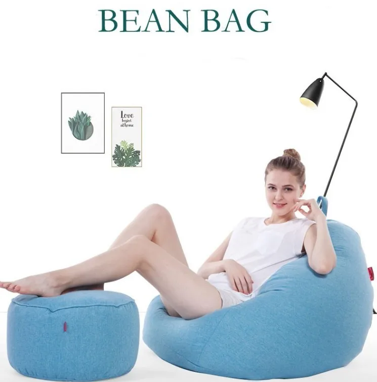 Modern Most Popular Pear Shape Bean Bag Chair Comfort Indoor Single