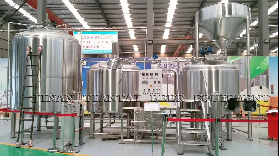 Tiantai 20 HL customized steam four vessel micro brewery brewing equipment nz