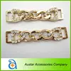 2014 Fashion golden metal chain shoe accessory,shoe buckle for ladies AE-771
