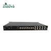 Small digital cable tv headend system_ 8 asi/128 ip to rf dvb-c converter with 4 QAM modulation,audio video multiplexer/scramble
