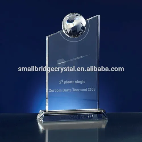 Customised business souvenirs crystal trophy,crystal award trophy with custom logo