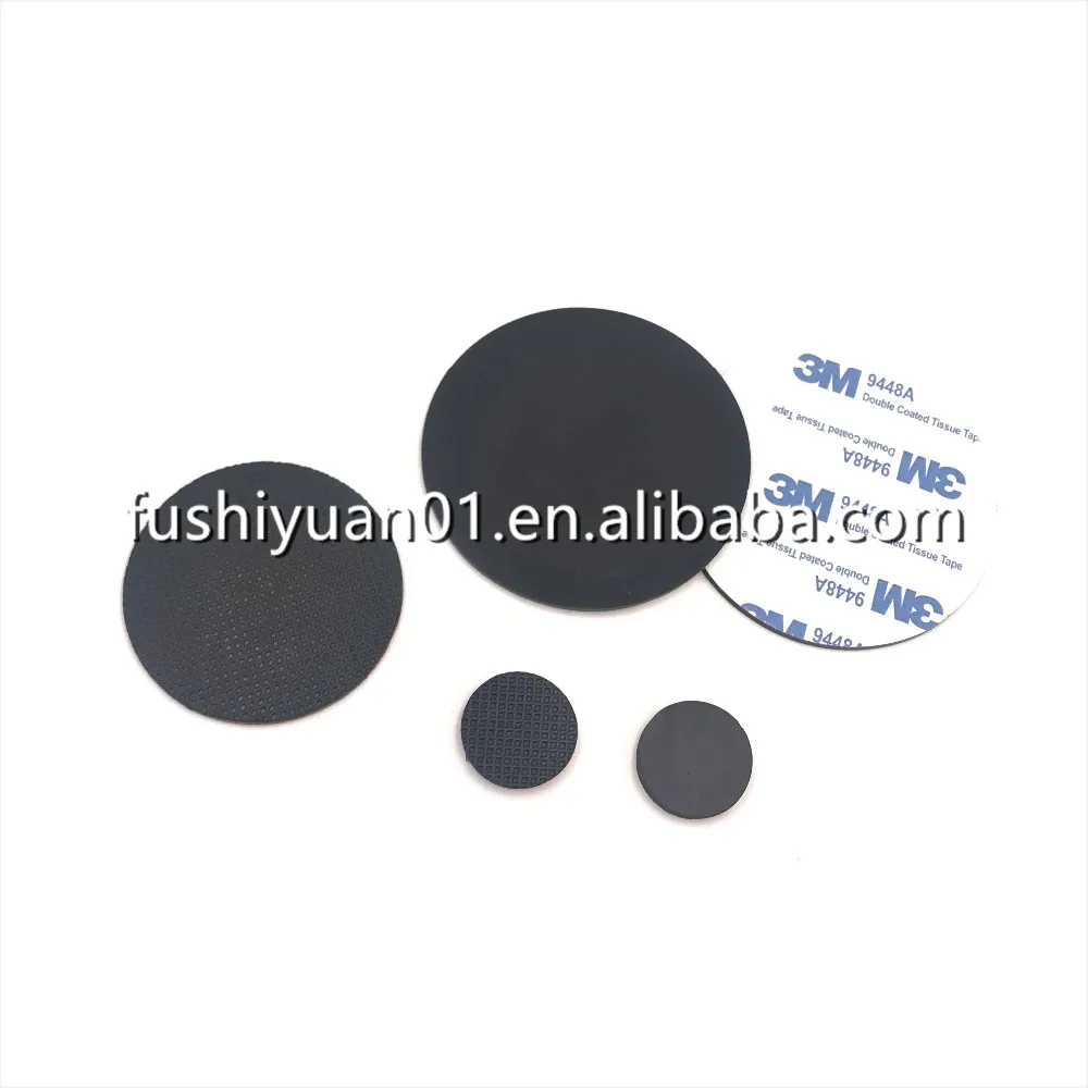 Flat Round Rubber Pads With Adhesive Backing Antislip Heat Resistant