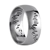 Mens Titanium / Stainless Steel Split Ring
