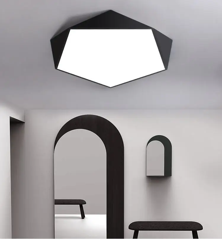 Conduziu a Iluminação da Lâmpada do Teto para Sala de Estar Criativo Geométrico Arte Estudo Varanda Corredor Iluminação Teto 11 ceiling lamp