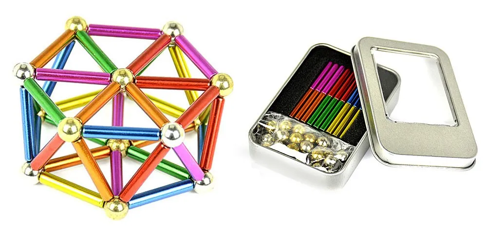 magnetic sticks stainless balls toy