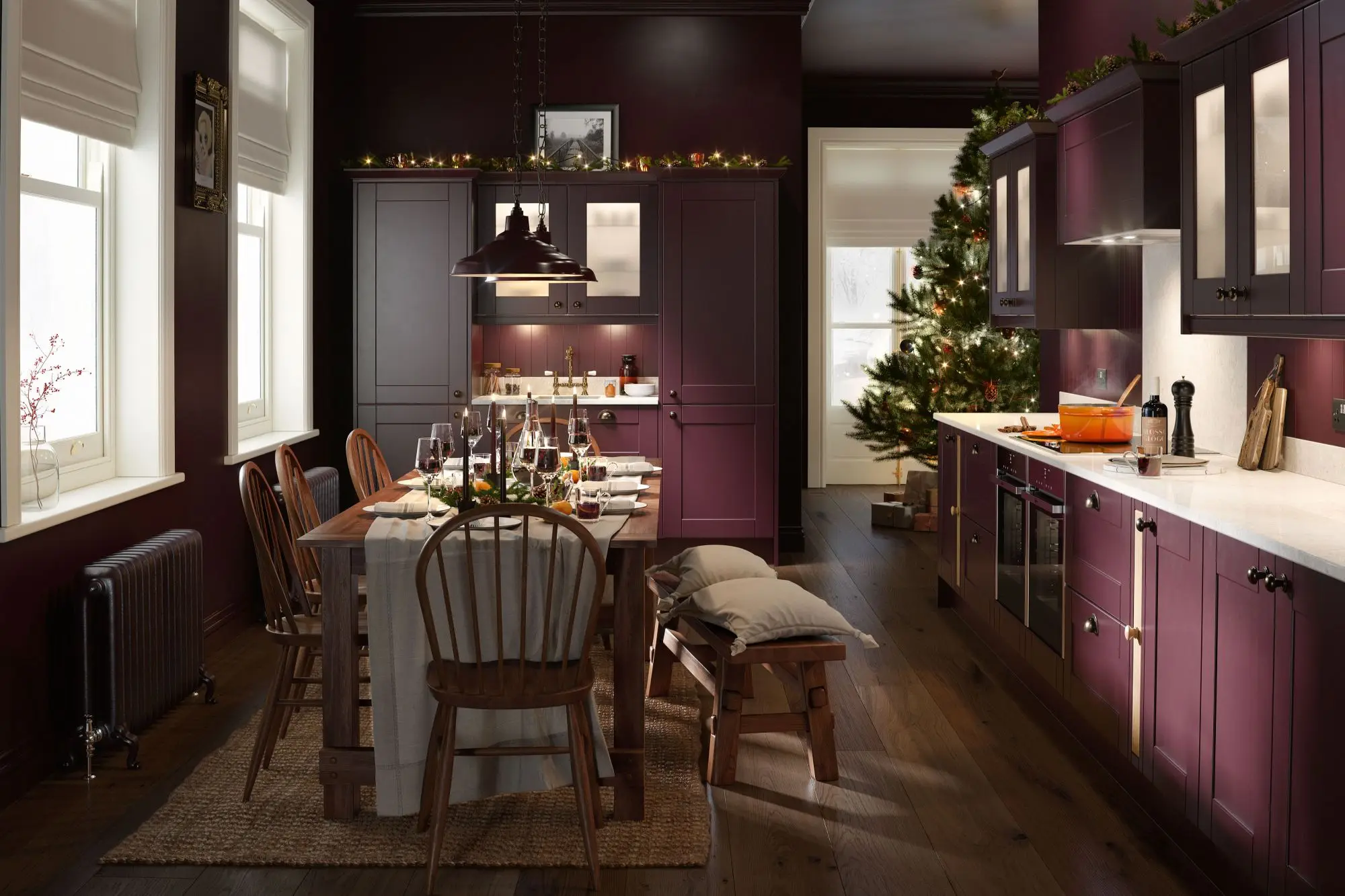 Welbom Modern High Gloss Purple Kitchen Cabinets - Buy ...