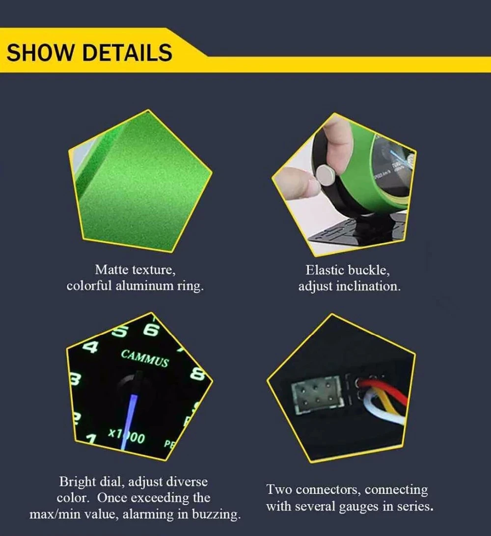 Universal Obd2 Boost Water Temp Gauge Connecting Sensor Digital Gauge