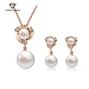 yiwu natural double pearl earring set with pendent,Exclusive Designer Indian pearl pendent set
