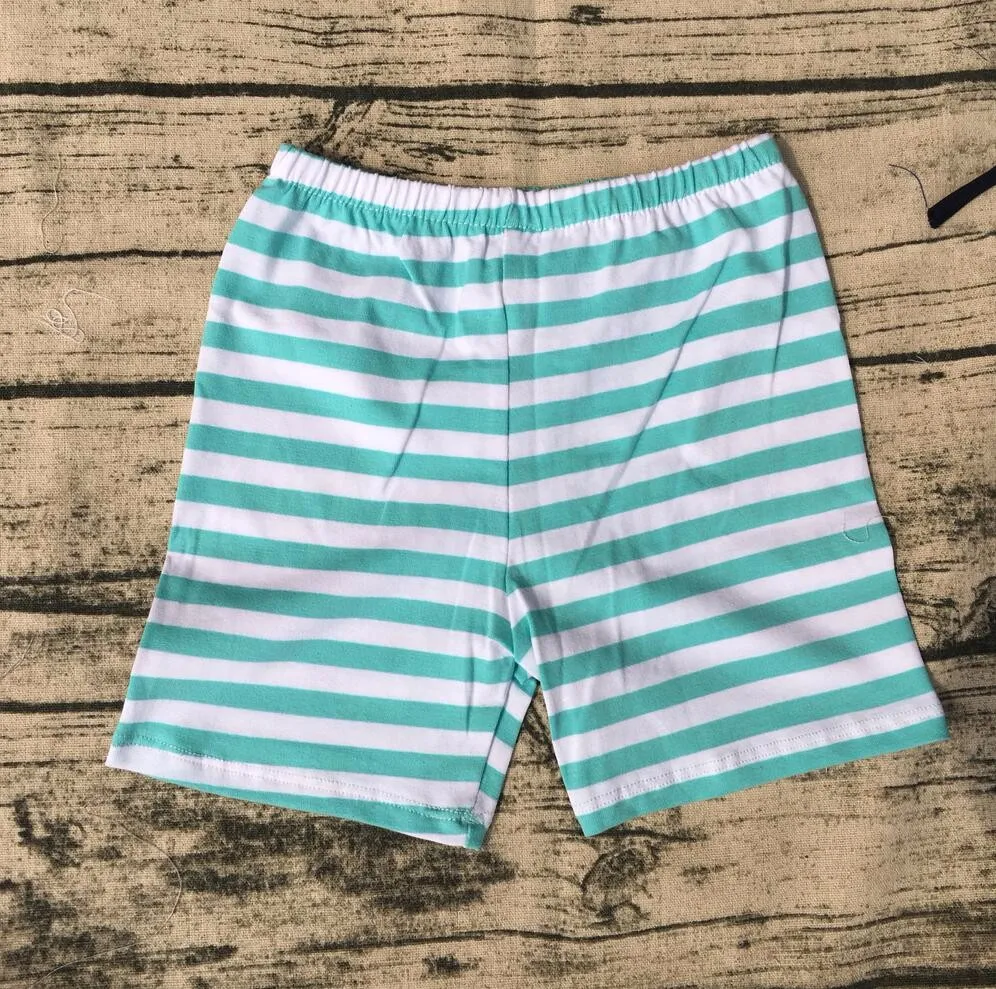 2017 New Latest Solid Stripe Color Knit Cotton Baby Children Swim