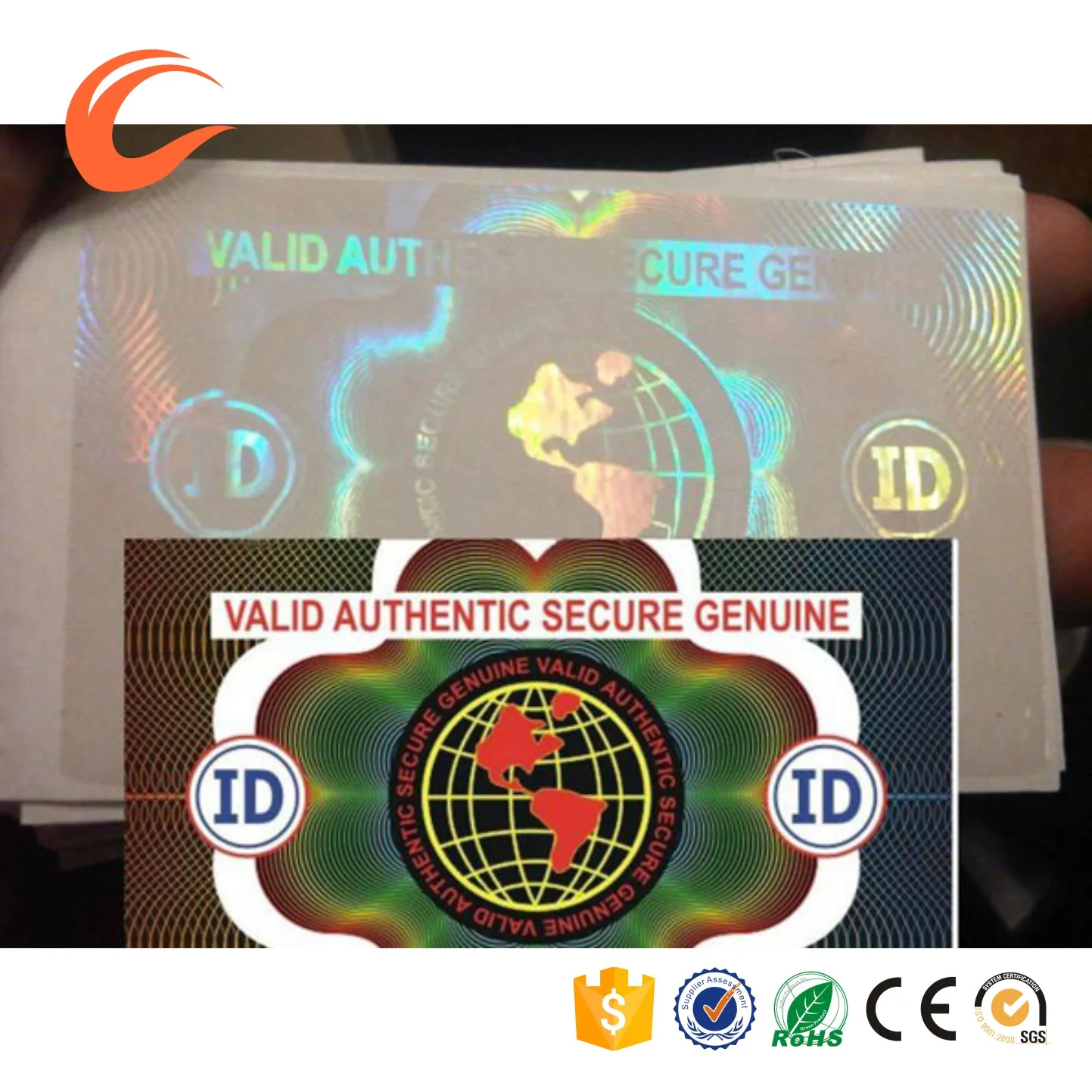 new arrive Customized PVC/ID Card standard custom id card hologram overlay