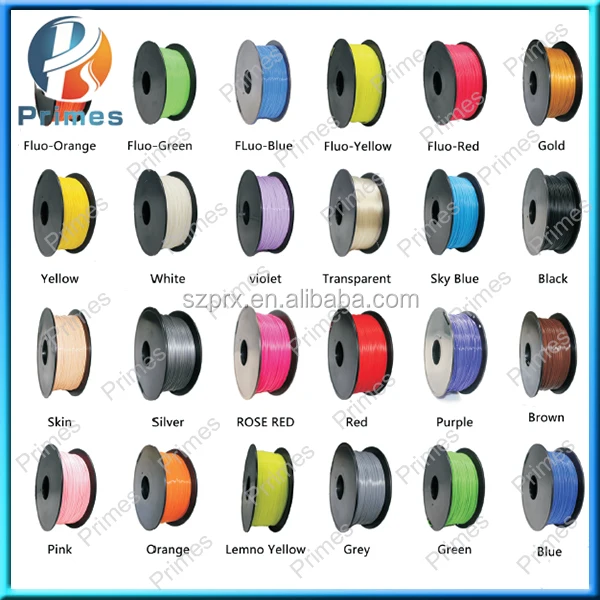 2017Primes 1.75mm/3.0mm 3d filament 1KG with best quality cheaper price