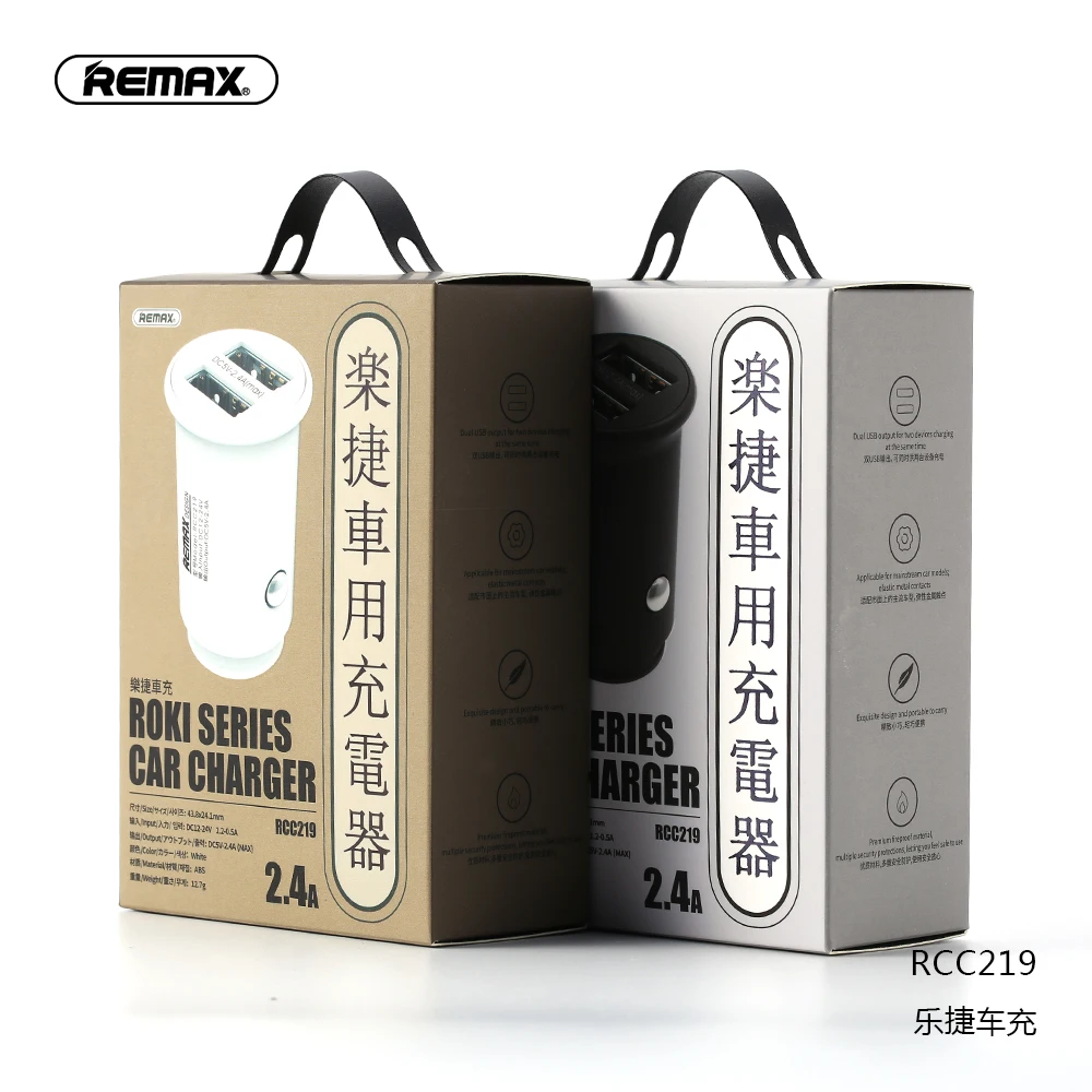 Remax RCC219 Roki 2.4A Double USB Mini Car Charger