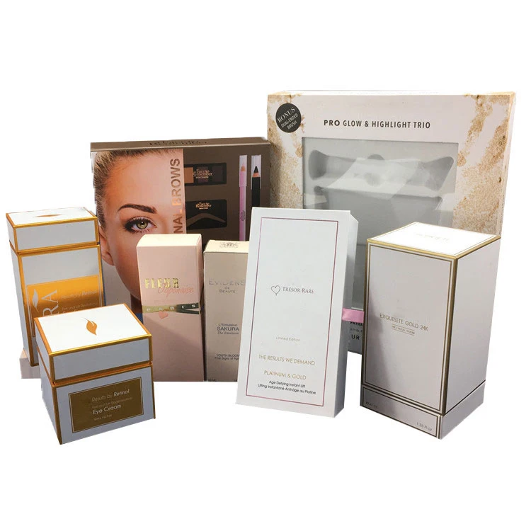 Custom Luxury Logo Printed Paper Cosmetic Packaging Boxes Buy