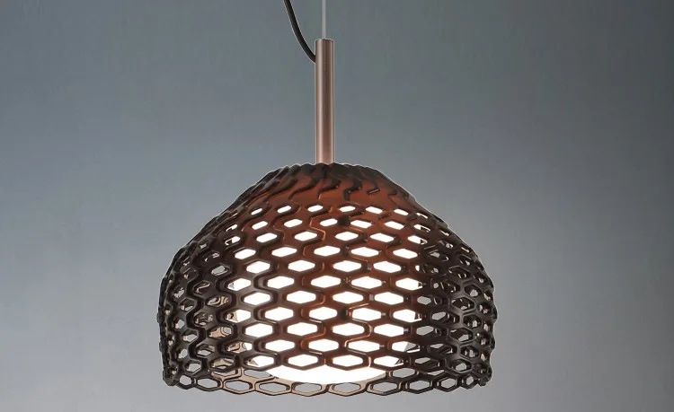 时尚创意丙烯酸材料半圆灯罩吊灯与 e27 灯