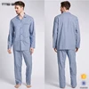 Guangdong garment factory custom long sleeves cotton striped mens pajamas