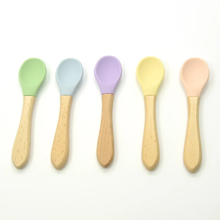 wooden baby spoons