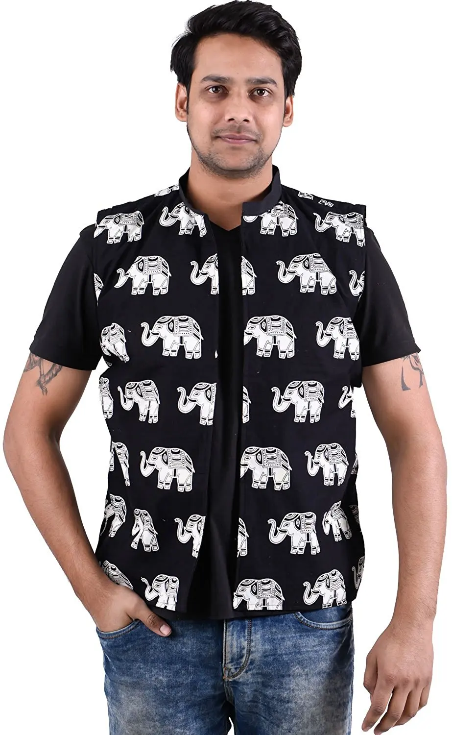 Lakkar Haveli Indian Pashmina Rayon Men/’s Kurta Shirt Handloom Plus Size Loose Fit Greencolor