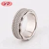 Simple Indian Style Ladies New Design Gold Finger Ring Of Zircon