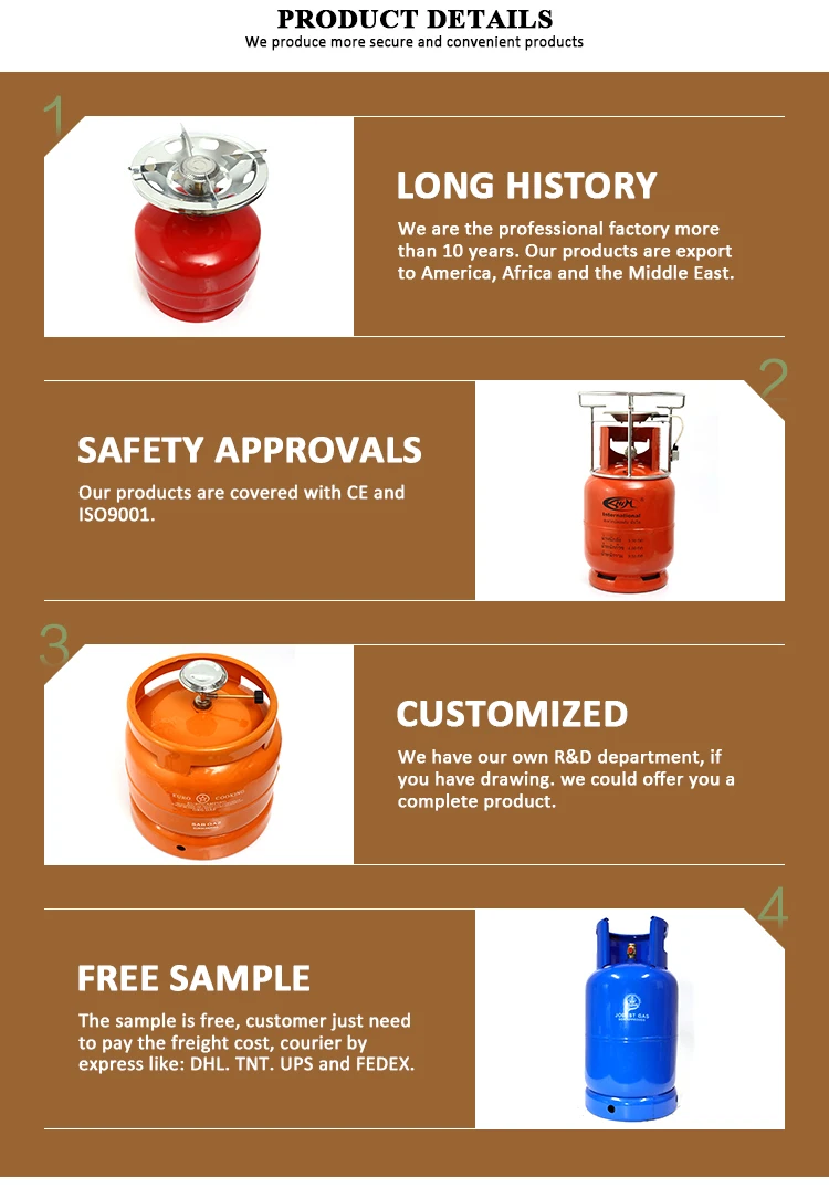 Factory Industrial Single Burner Gas Stove With Cylinder Price Butane