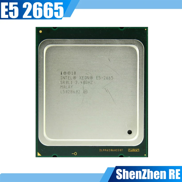 Intel Xeon E5-2665 E5 2665 2.4 GHz Eight-Core Sixteen-Thread CPU Processor 20M 115W LGA 2011