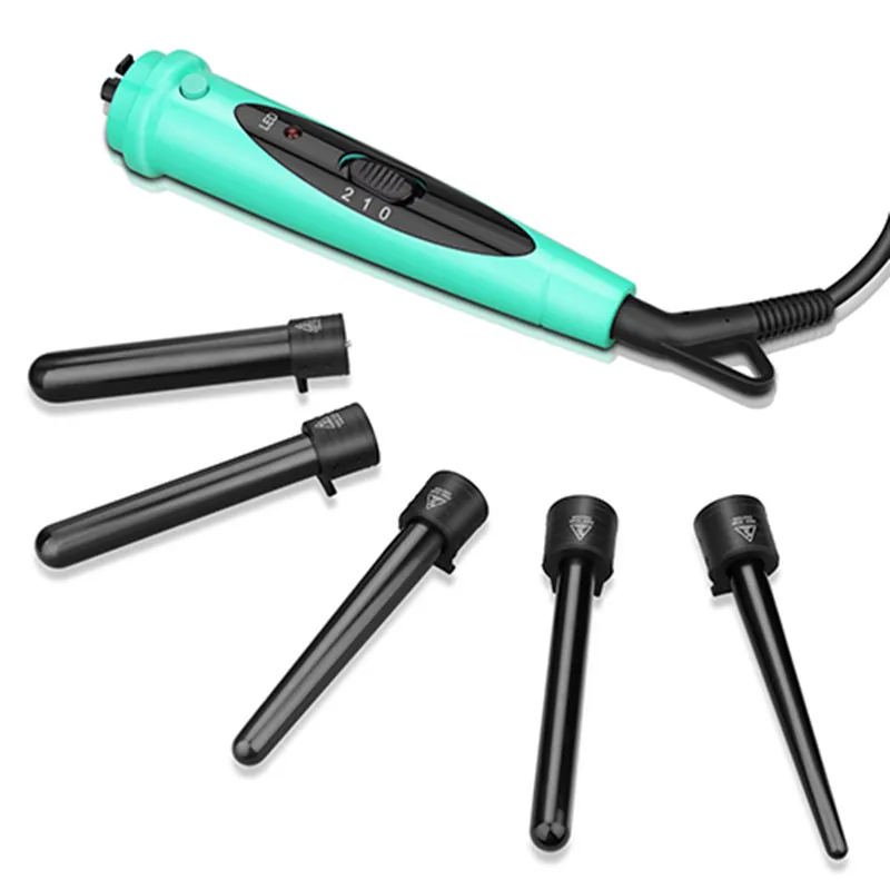 Interchangeable 5 In 1 Curling Iron Magic Ionic Hair Curler Sets