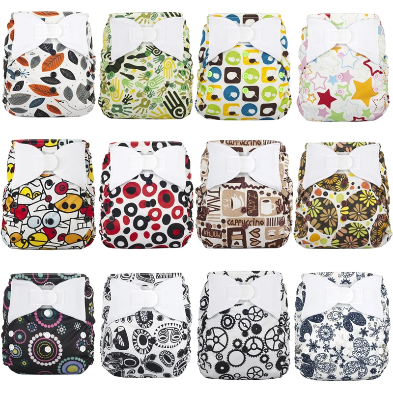 Baby Wizard Diaper Cover Waterproof Cloth Diaper One Size Fits All Baby Newborn to 38 Pounds
