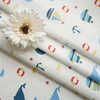 Best price whale pattern 100% cotton tissue muslin fabric textile printed baby