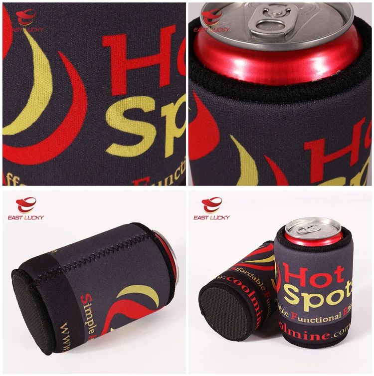 Beer Cozy Wrap Neoprene Can Cooler Stubby Holder With Strap As Party
