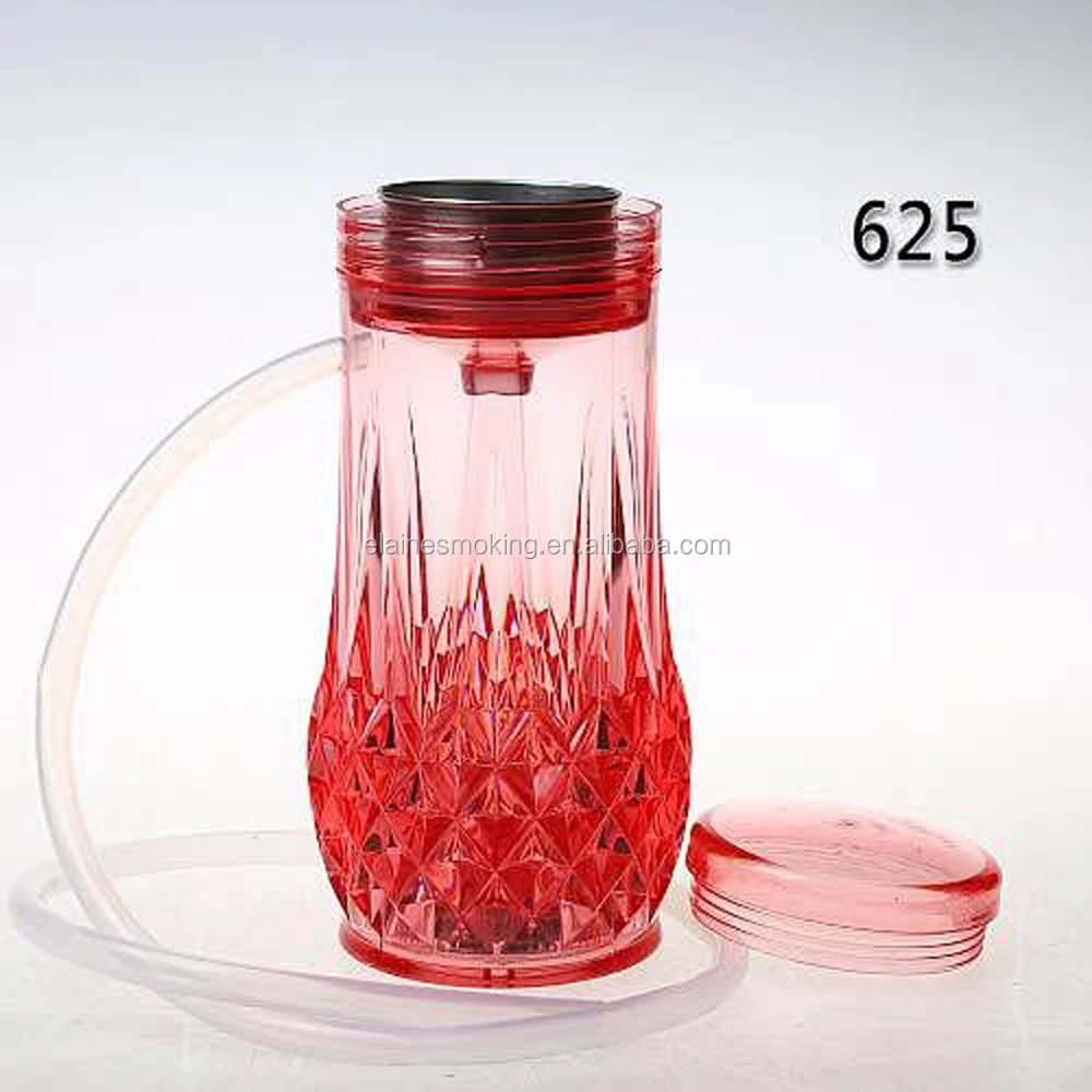 Crystal Acrylic Portable Hookah Mug Shisha Cup Hookah Plastic Hookah