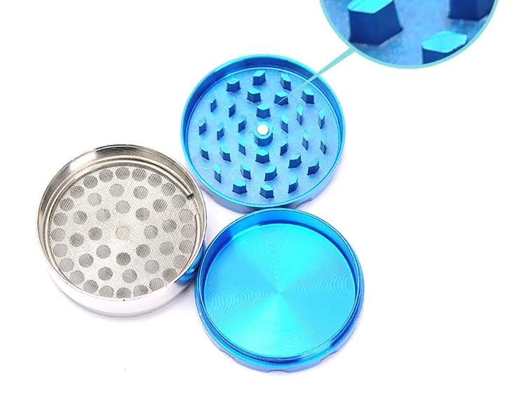 Online Selling 55mm 3 Part Portable Grinder Weed And Manual Tobacco