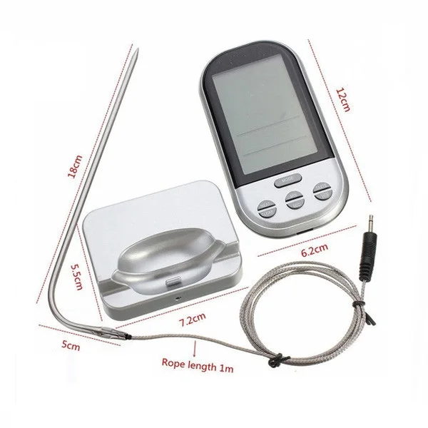 Digital Cooking Meat Thermometer Probe Wireless BBQ Grill Thermometer