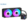 Pccooler AIO Liquid FRGB 12V led lighting cpu cooler with 2 PWM fans