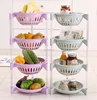 4 tiers circle shape Plastic Kitchen Bathroom Storage Rack and shelves for kitchen bathroom, Kitchen Storage Holder Rack