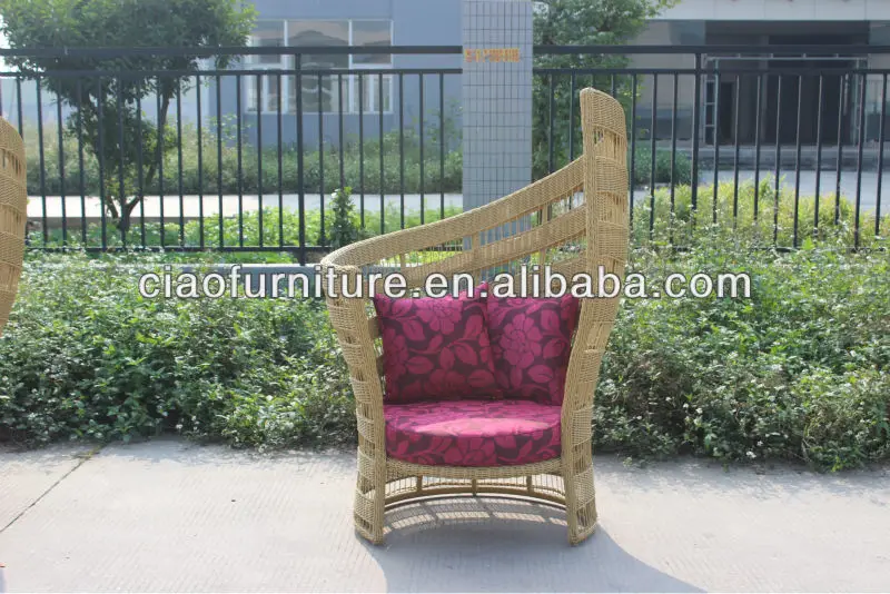 Synthetic Rattan Outdoor Furniture Philippines High Back Sofa Chair