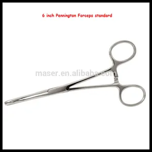 6 inch 316 Stainless Steel Forceps Plier Piercing Tool Supply , Body Piercing Forceps