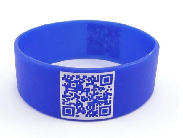 Qr Code Adverstising Gift Customsized Logo Wristband Silicone Bracelet ...