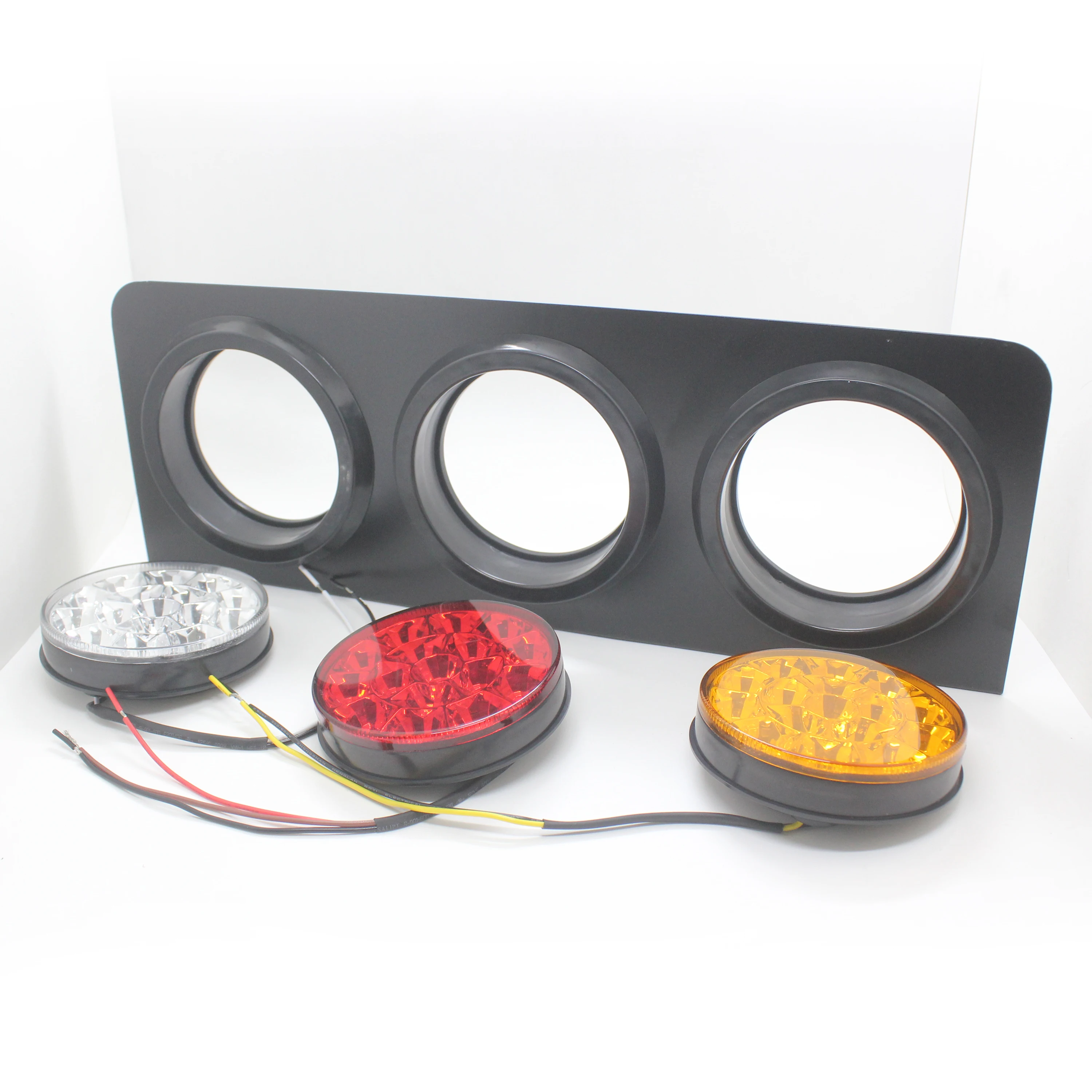 LED Truck//Trailer Tail Lights with Iron Bracket Base Waterproof DC12-24V 44-LED Tail Light Bar for Turn//Signal//Running Lamps Fits any Truck//RV//Camper//Trailer etc 2 PCS