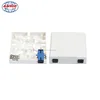 ANSHI 2 Ports Fiber Face Plate RJ45 and SC FTTH Termination Box