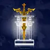 Soldier's victory trophy Metal Sword with crystal Frame