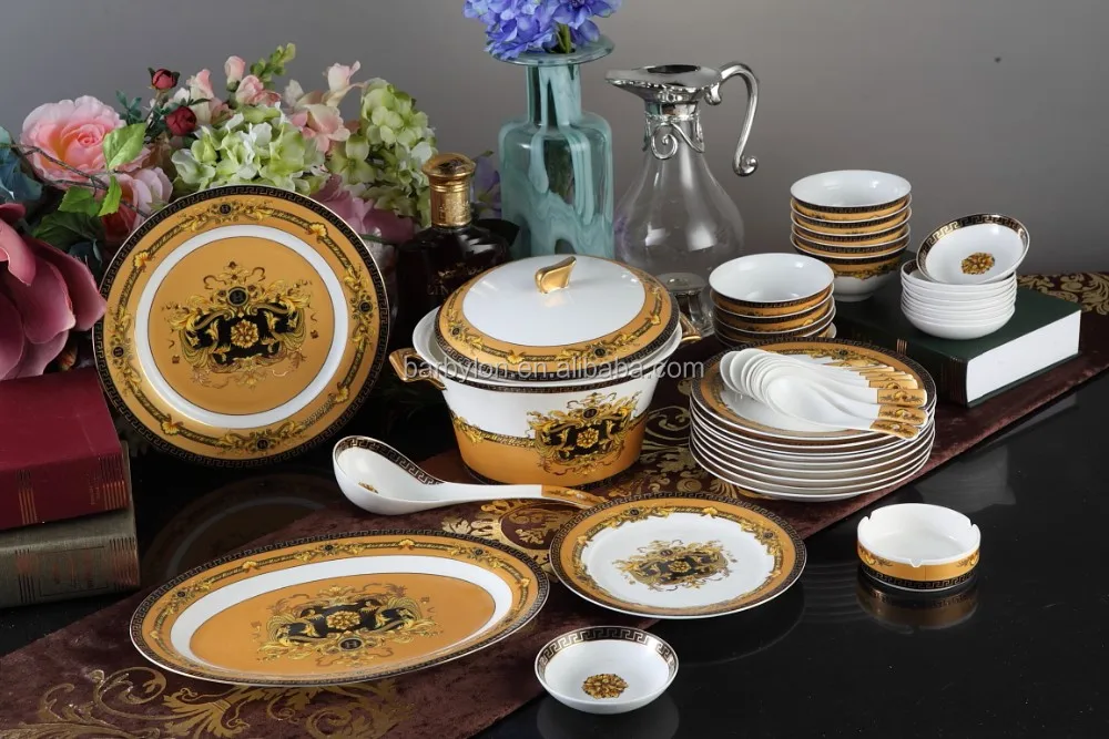 70pcs Fine Bone China Dinner Set For Daily-used Good Guality Porcelain ...