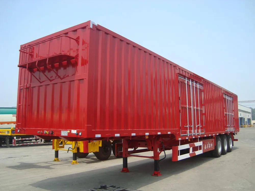 Cimc Strengthen Container Semi Trailer/40ft Box Cargo Truck Trailer ...